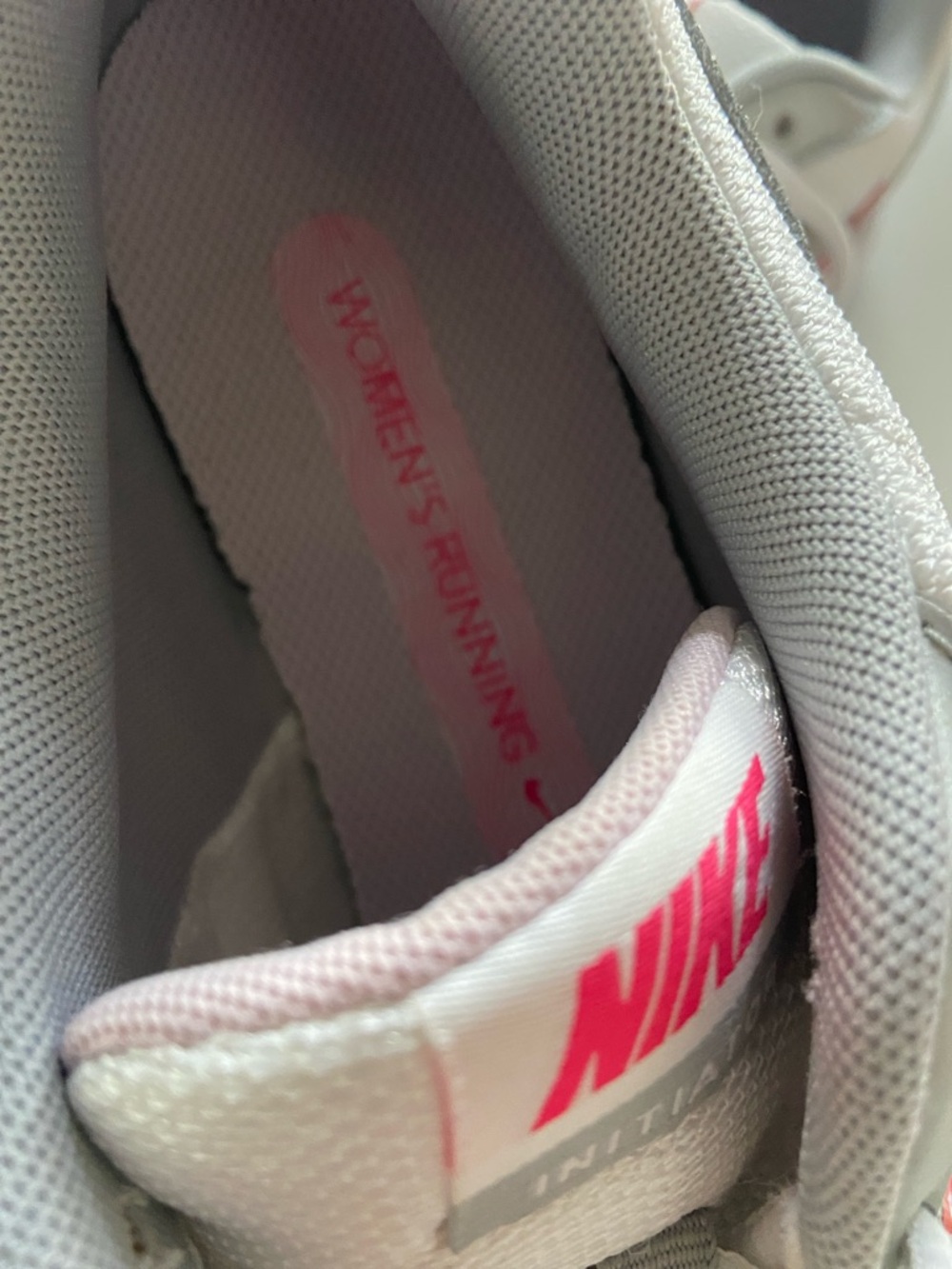 Nike White, Gray & Pink Athletic Sneakers - Picture 4 of 16